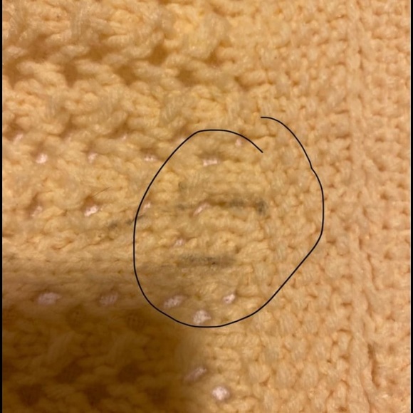 Very large cream coloured handmade throw - Picture 7 of 8